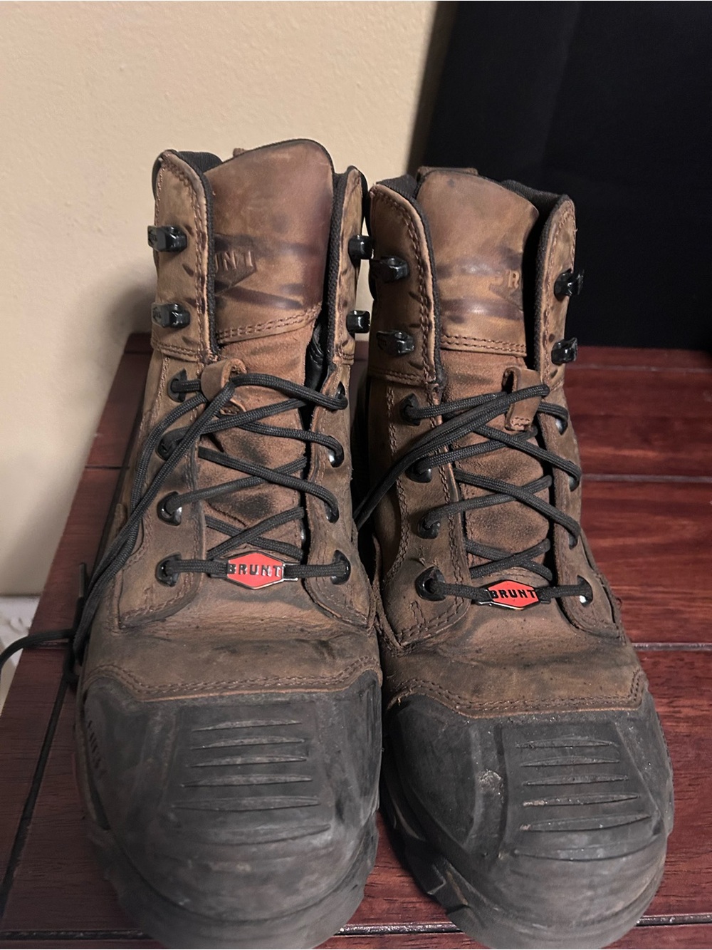 Perkins Brunt (Comp Toe) - Brown 6" Waterproof Durable Wedge Work Boot Size 8